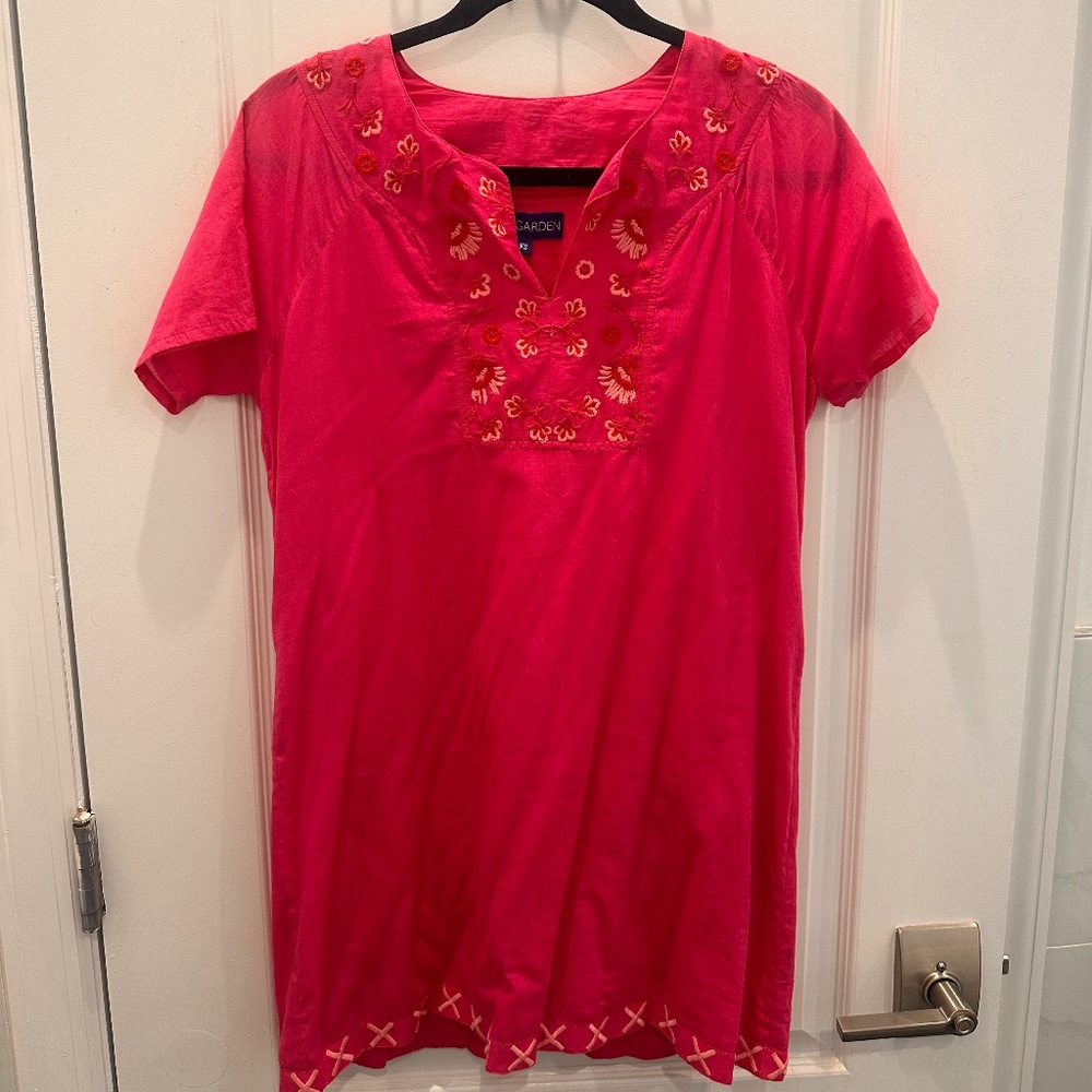 Ro’s Garden beach cover up pink
